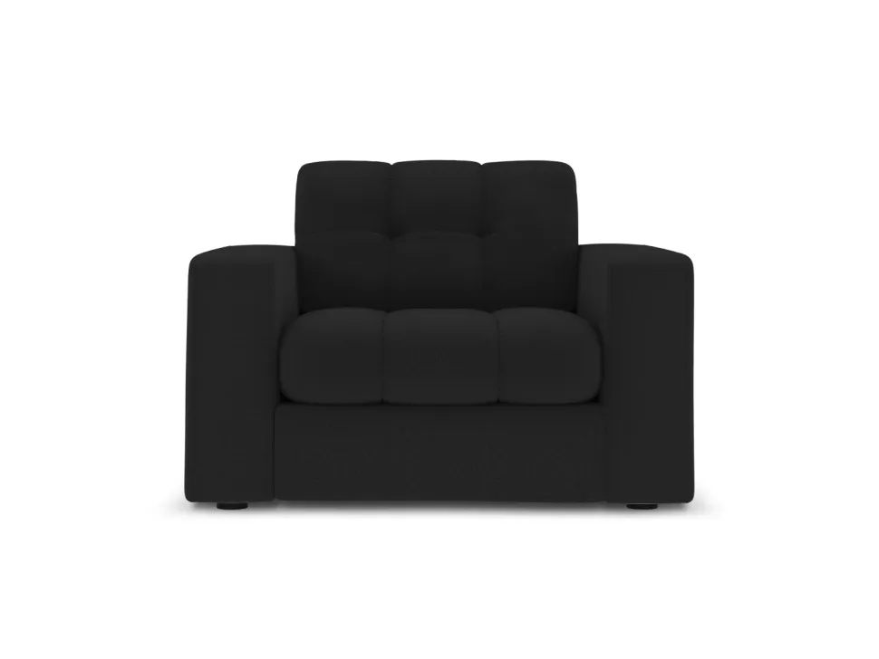 Fotel Justin Black Structured Fabric