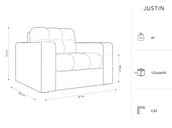 Fotel Justin Bottle Green Velvet