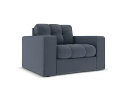 Fotel Justin Dark Blue Structured Fabric