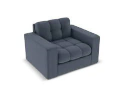 Fotel Justin Dark Blue Structured Fabric