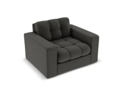 Fotel Justin Dark Grey Structured Fabric