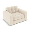 Fotel Justin Light Beige Structured  Fabric