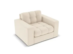 Fotel Justin Light Beige Structured Fabric
