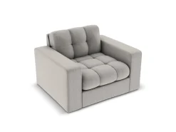Fotel Justin Light Grey Structured  Fabric