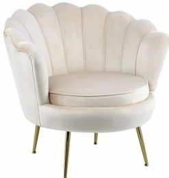 Fotel Korab VIC beżowy/nogi złote