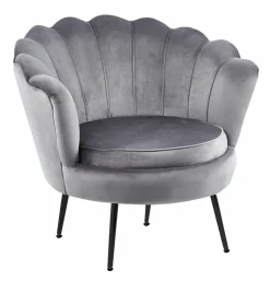 Fotel Korab VIC szary/nogi czarne