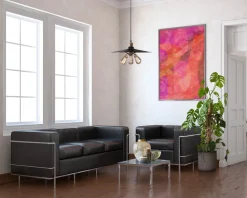 Fotel Kubik czarna skóra TP