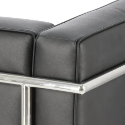 Fotel Kubik czarna skóra TP