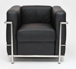 Fotel Kubik czarna skóra TP