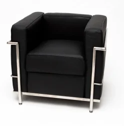 Fotel Kubik czarna skóra TP