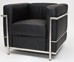 Fotel Kubik czarna skóra TP