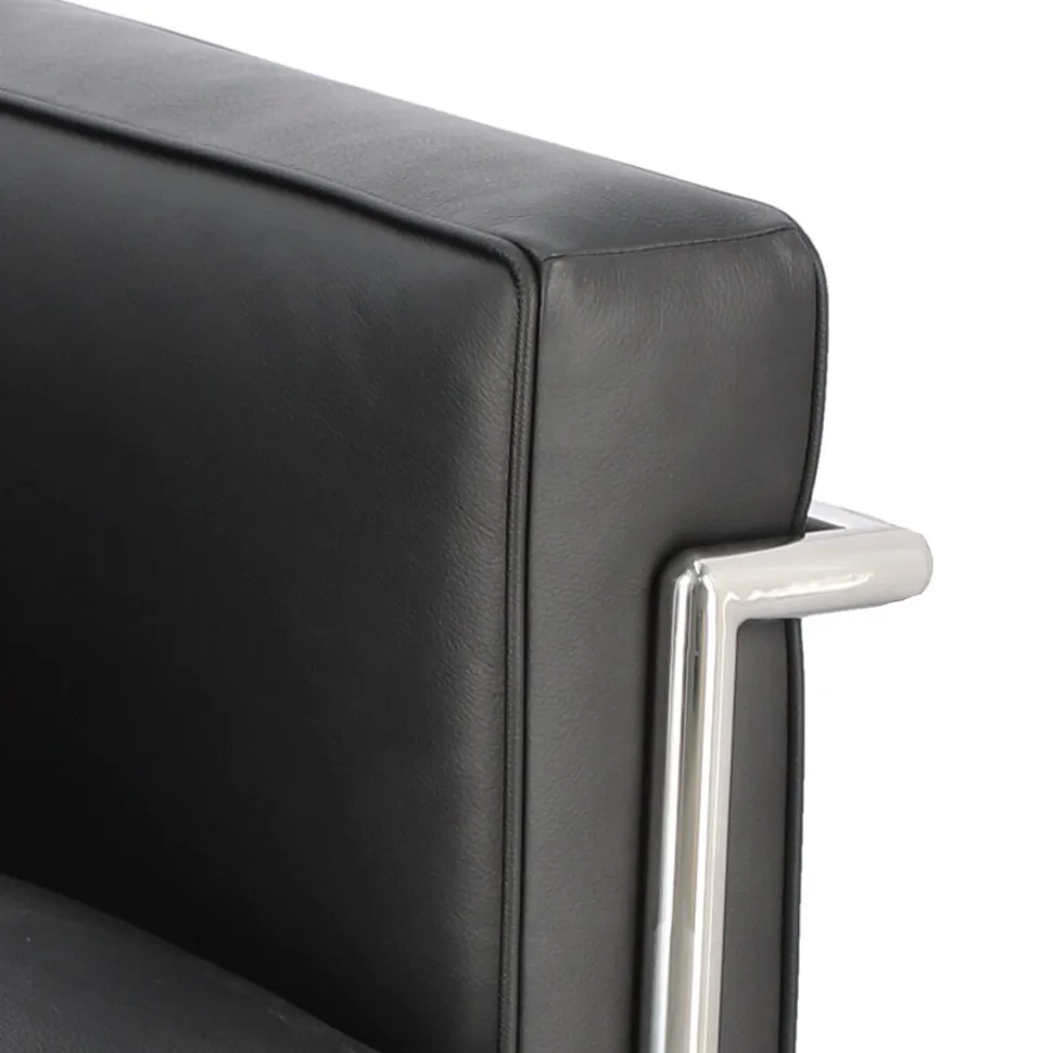 Fotel Kubik czarna skóra TP