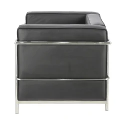 Fotel Kubik czarna skóra TP