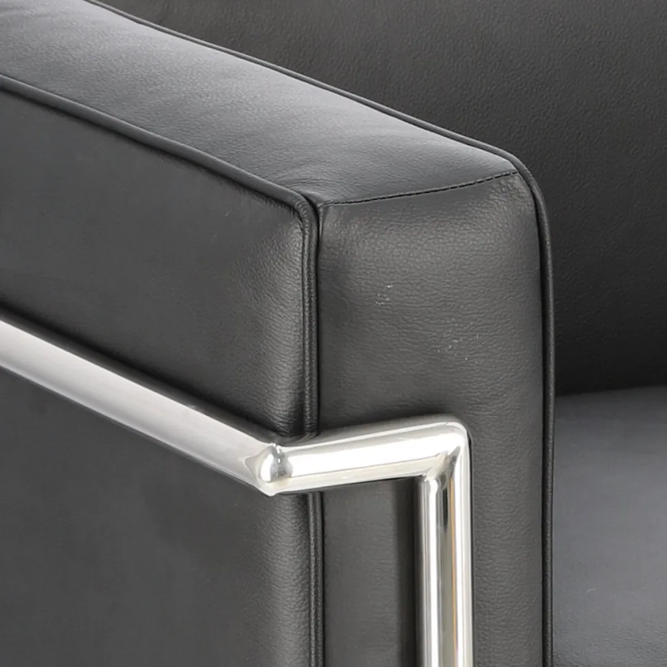 Fotel Kubik czarna skóra TP