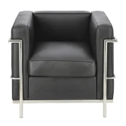 Fotel Kubik czarna skóra TP