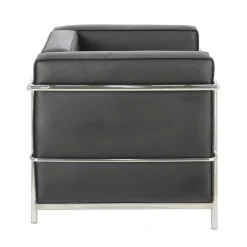 Fotel Kubik czarna skóra TP