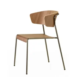 Fotel Lisa wood antracytowy/orzech