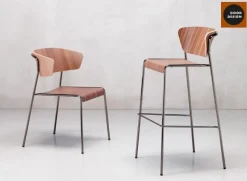 Fotel Lisa wood antracytowy/orzech