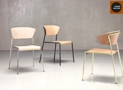 Fotel Lisa wood antracytowy/orzech