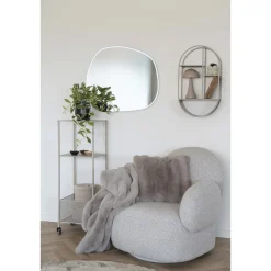 Fotel Messina obrotowy boucle szary