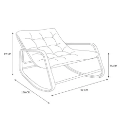 Fotel Miami ogrodowy szary