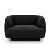 Fotel Miley Black Chenille