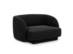 Fotel Miley Black Chenille