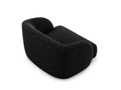 Fotel Miley Black Chenille
