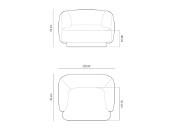 Fotel Miley Light Beige Velvet