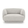 Fotel Miley Light Grey Chenille