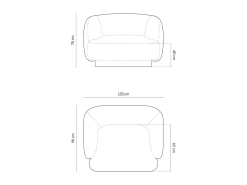 Fotel Miley Light Grey Chenille