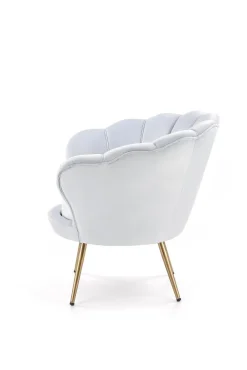 Fotel muszelka Amore błękitny