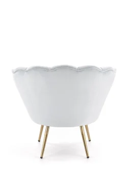 Fotel muszelka Amore błękitny