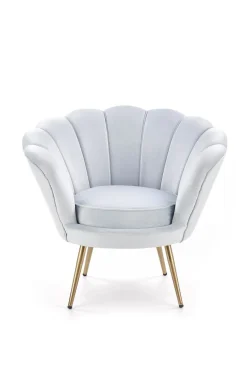 Fotel muszelka Amore błękitny