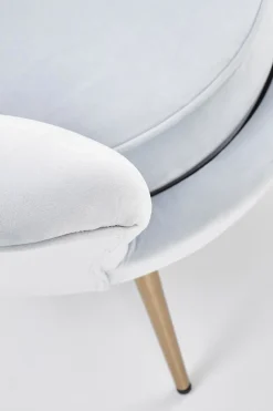 Fotel muszelka Amore błękitny