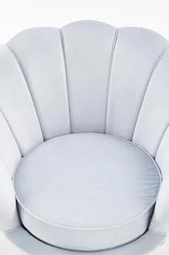 Fotel muszelka Amore błękitny