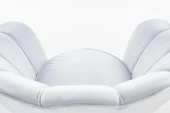 Fotel muszelka Amore błękitny