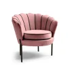 Fotel muszelka Aniel różowy