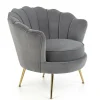 Fotel muszelka Florecja szary