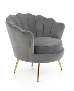 Fotel muszelka Florecja szary