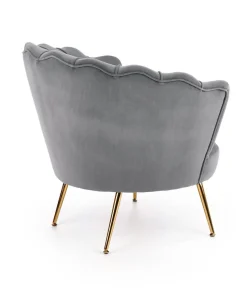 Fotel muszelka Florecja szary