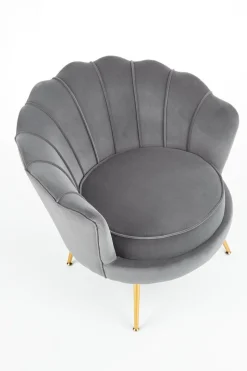 Fotel muszelka Florecja szary
