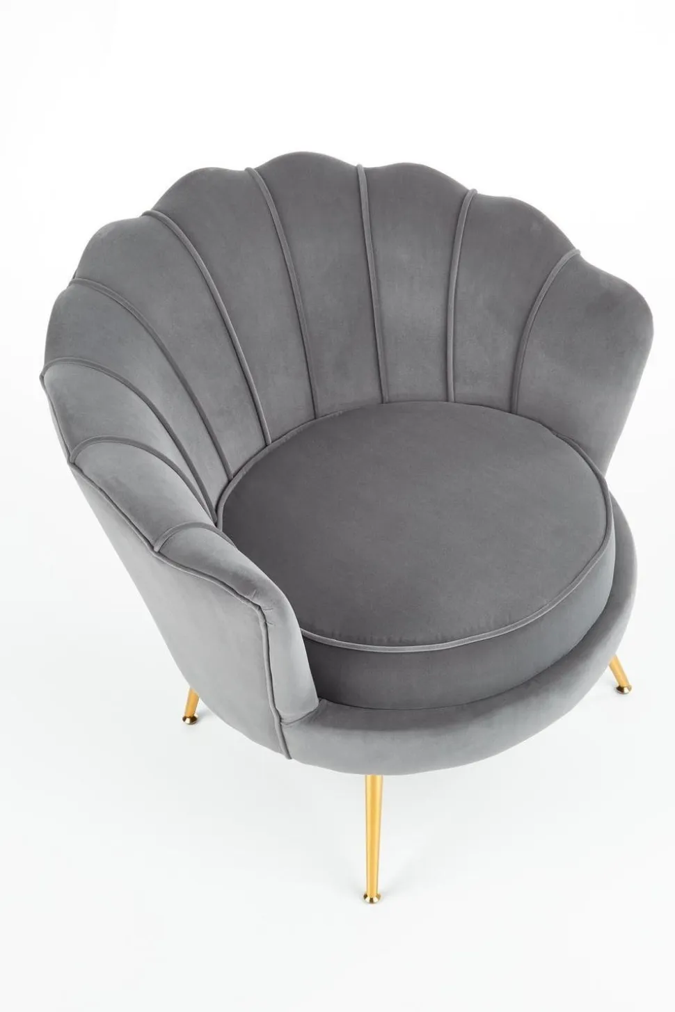 Fotel muszelka Florecja szary