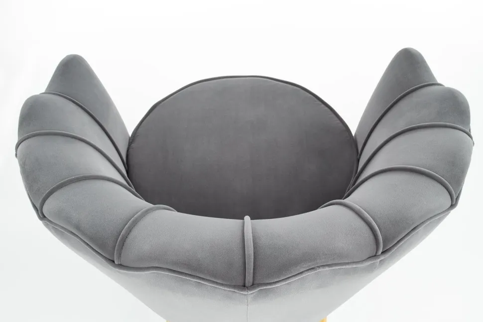 Fotel muszelka Florecja szary