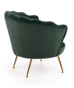 Fotel muszelka Florecja zielony