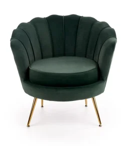 Fotel muszelka Florecja zielony