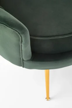 Fotel muszelka Florecja zielony