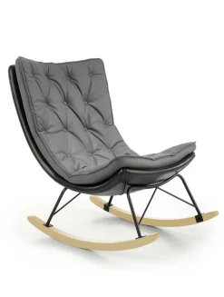 Fotel na biegunach Digro szary