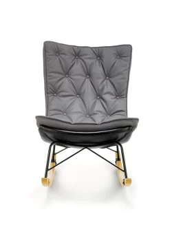 Fotel na biegunach Digro szary