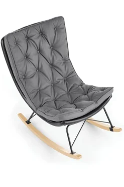 Fotel na biegunach Digro szary